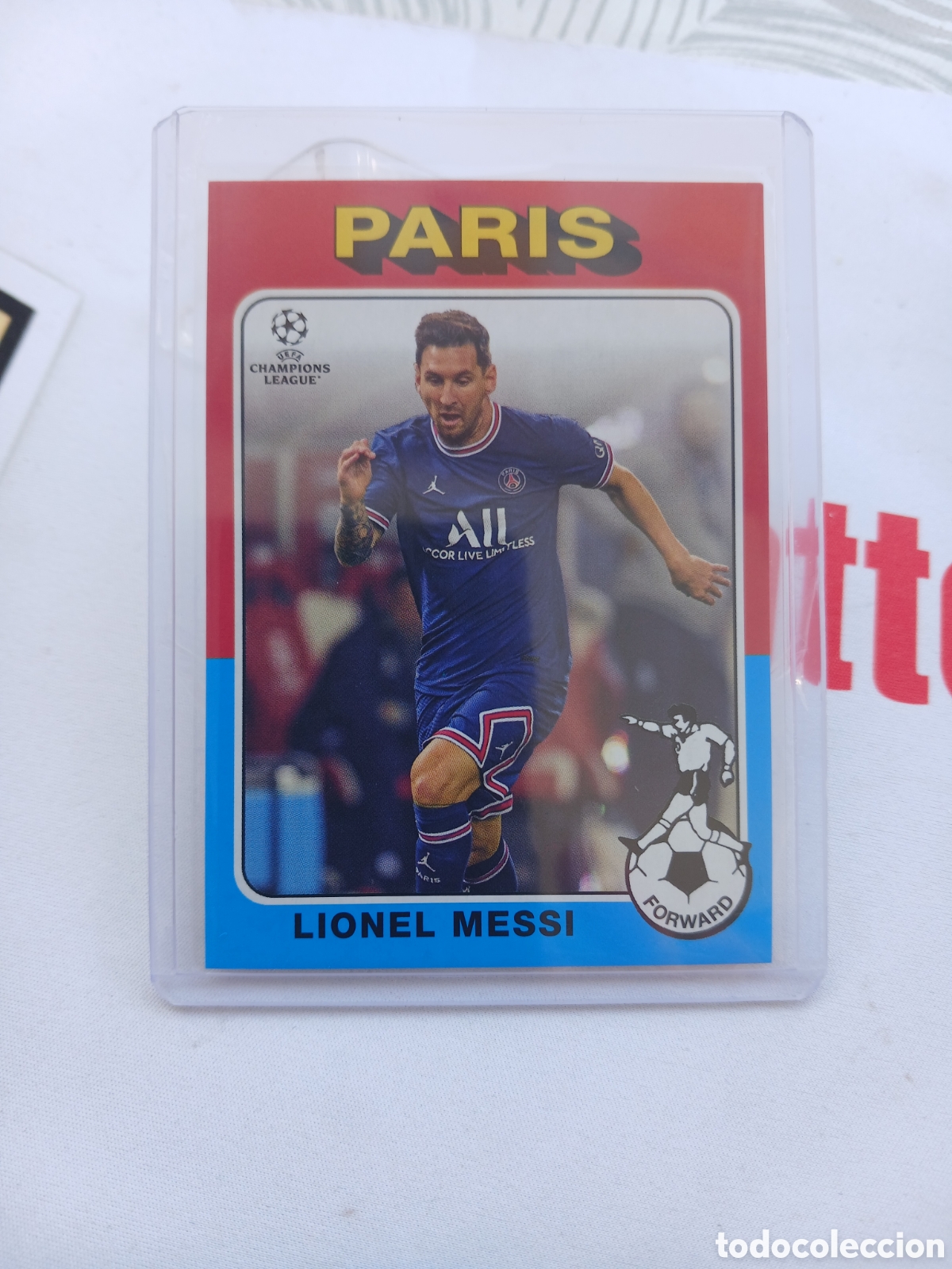 Cromos de Futebol: Messi psg Par&iacute;s topps team