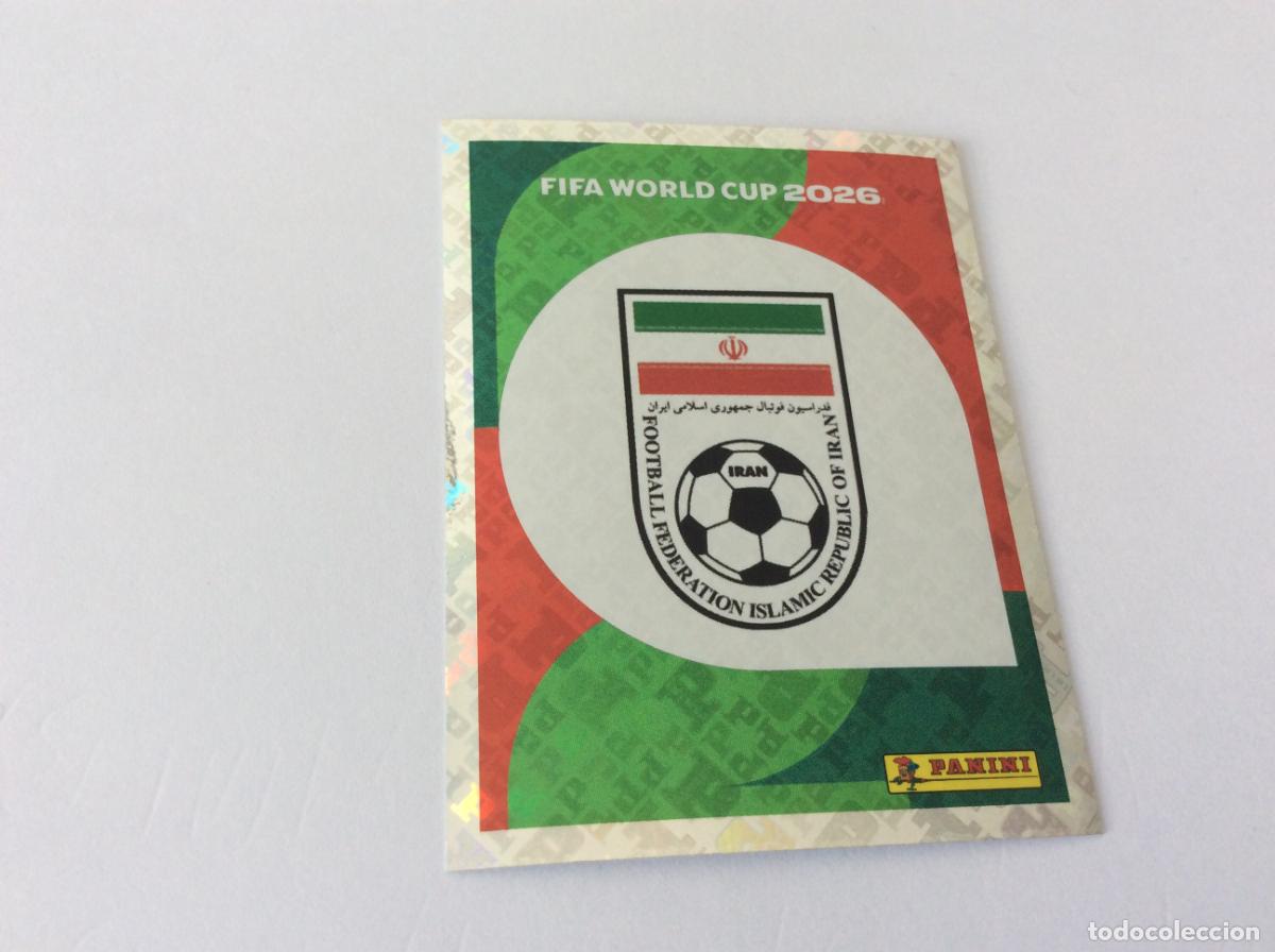 Cromos de f&uacute;tbol: IRN1 IRN 1 Escudo Ir&aacute;n Sticker Cromo FIFA World Cup 2026 26 Panini Mundial