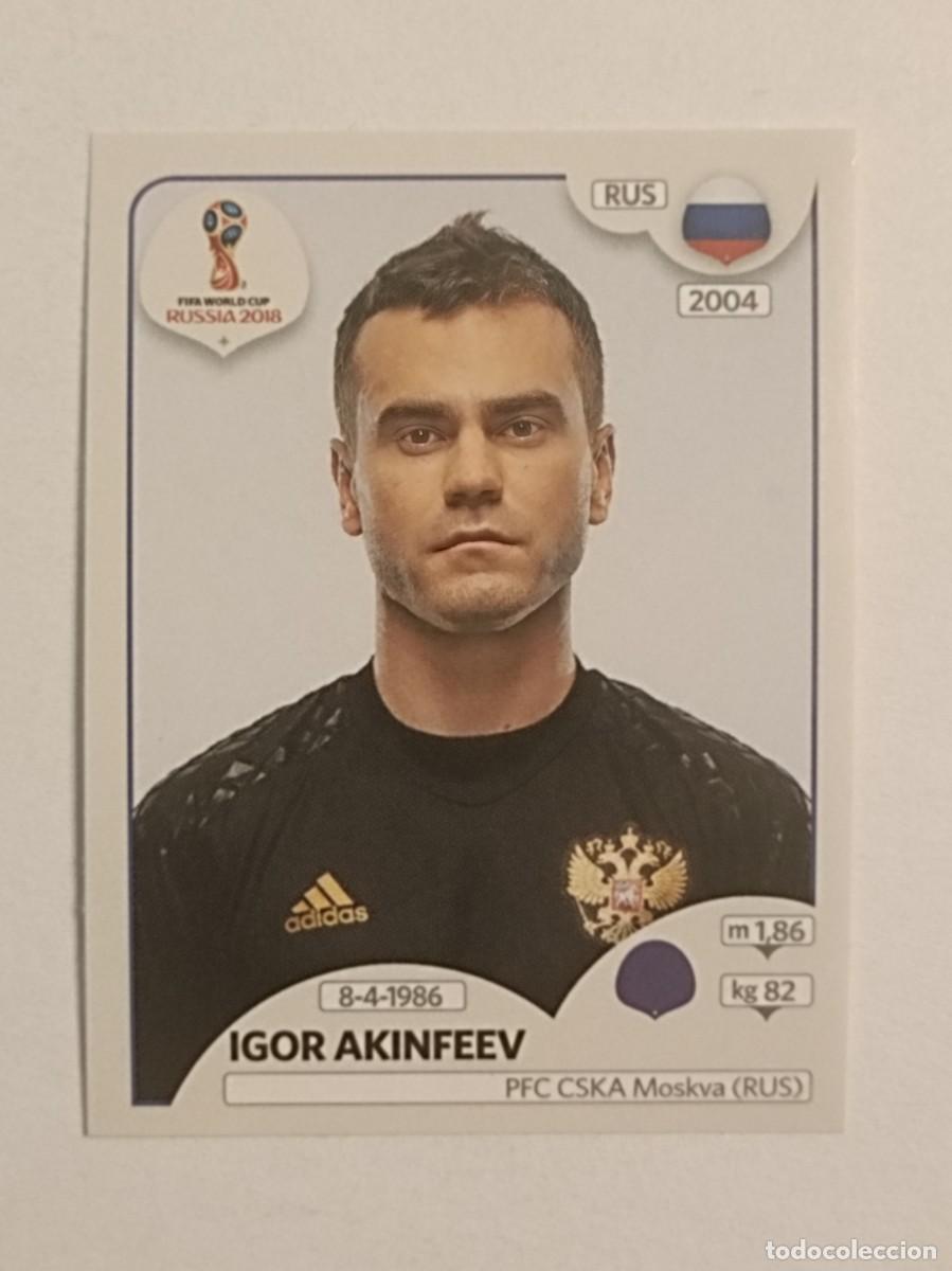 Cromos de f&uacute;tbol: #22 AKINFEEV (RUSIA) MUNDIAL RUSIA 2018 PANINI VERSION ROSA