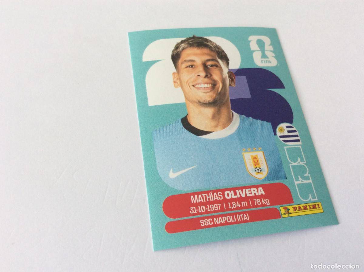 Cromos de f&uacute;tbol: URU7 URU 7 Mathias Olivera Uruguay Sticker Cromo FIFA World Cup 2026 26 Panini Mundial