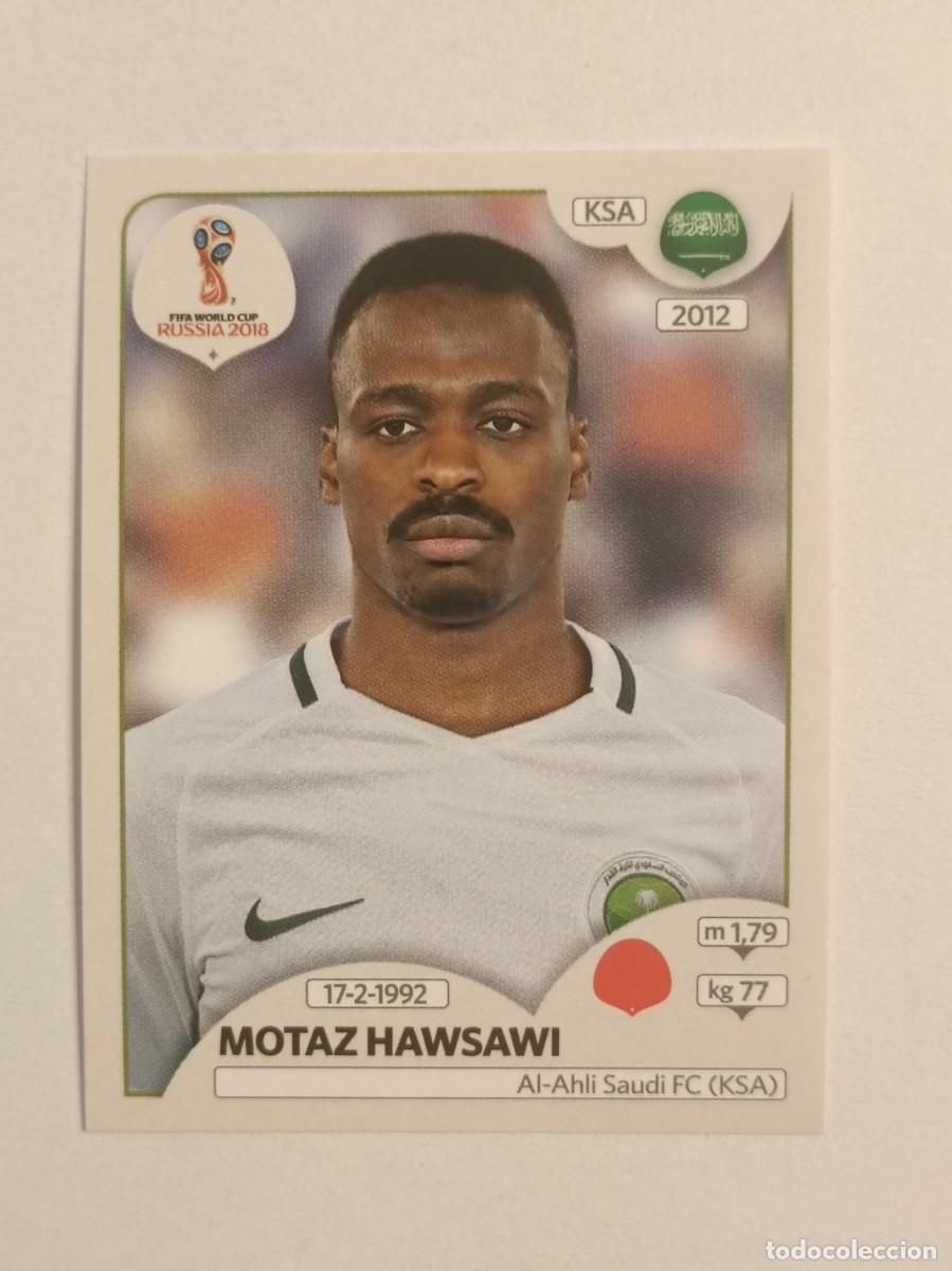 Cromos de f&uacute;tbol: #48 MOTAZ HAWSAWI (ARABIA SAUDI) MUNDIAL RUSIA 2018 PANINI VERSION ROSA