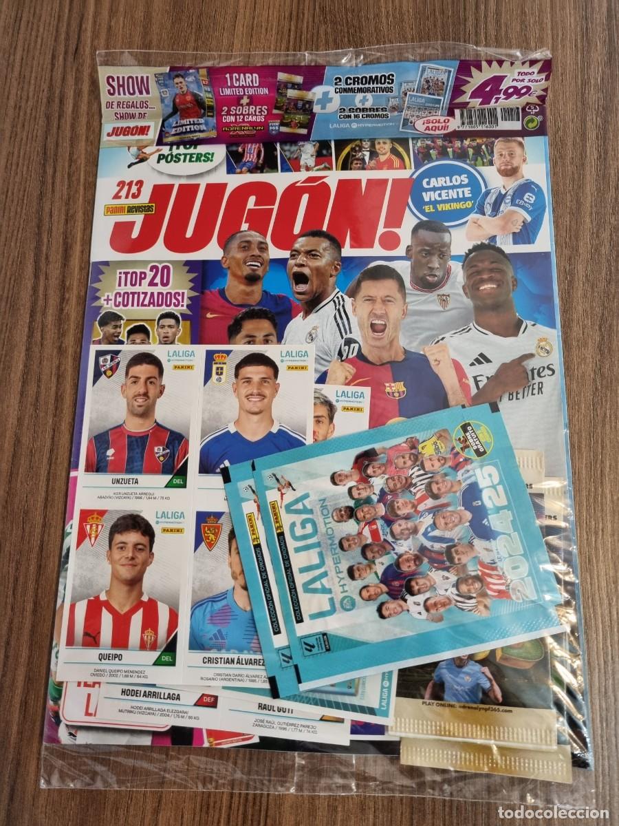 Cromos de f&uacute;tbol: Revista Jugon 213 La Liga Hypermotion 2024/25