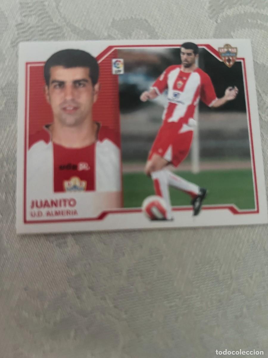 Cromos de f&uacute;tbol: JUANITO ALMERIA COLOCA SIN PEGAR ESTE 2007 2008