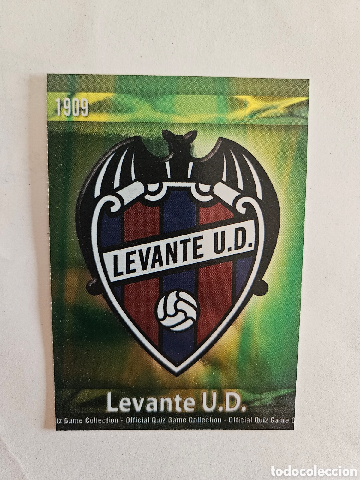 Cromos de f&uacute;tbol: 859 ESCUDO BRILLO LEVANTE CROMOS ALBUM MUNDICROMO FICHAS LIGA FUTBOL QUIZ GAME 2009-2010 09-10
