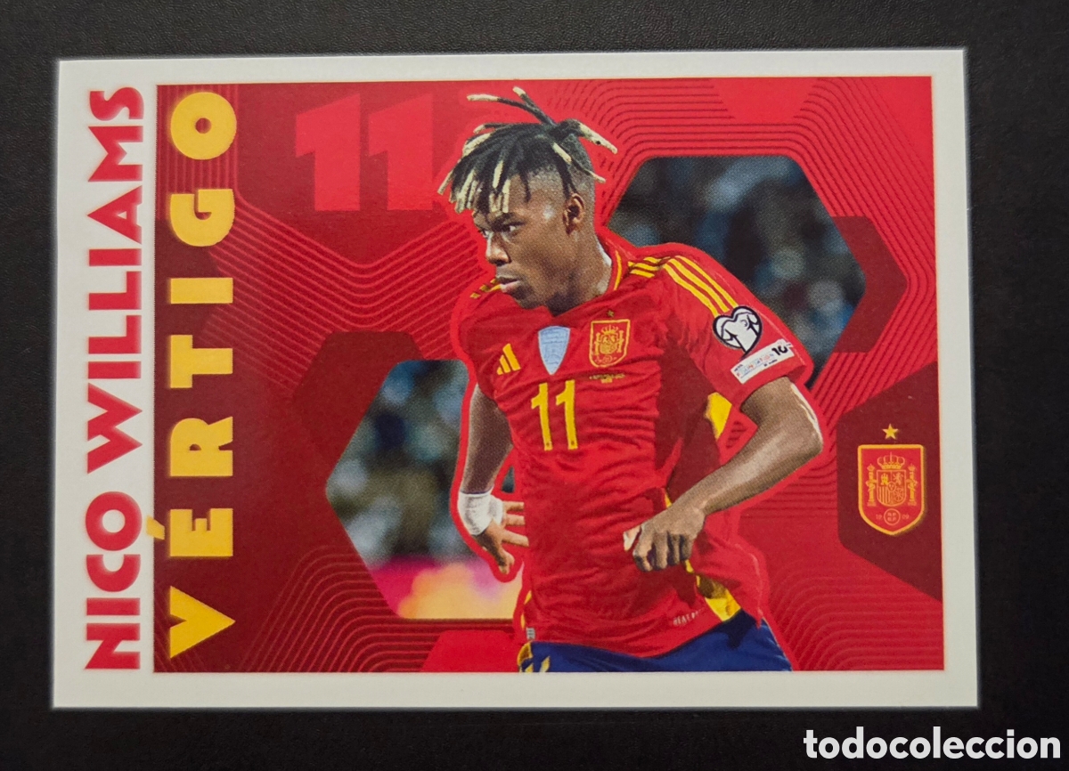 Cromos de f&uacute;tbol: CROMO N&deg; 72 NICO WILLIAMS V&Eacute;RTIGO MUNDIAL 2026 ESPA&Ntilde;A CARREFOUR