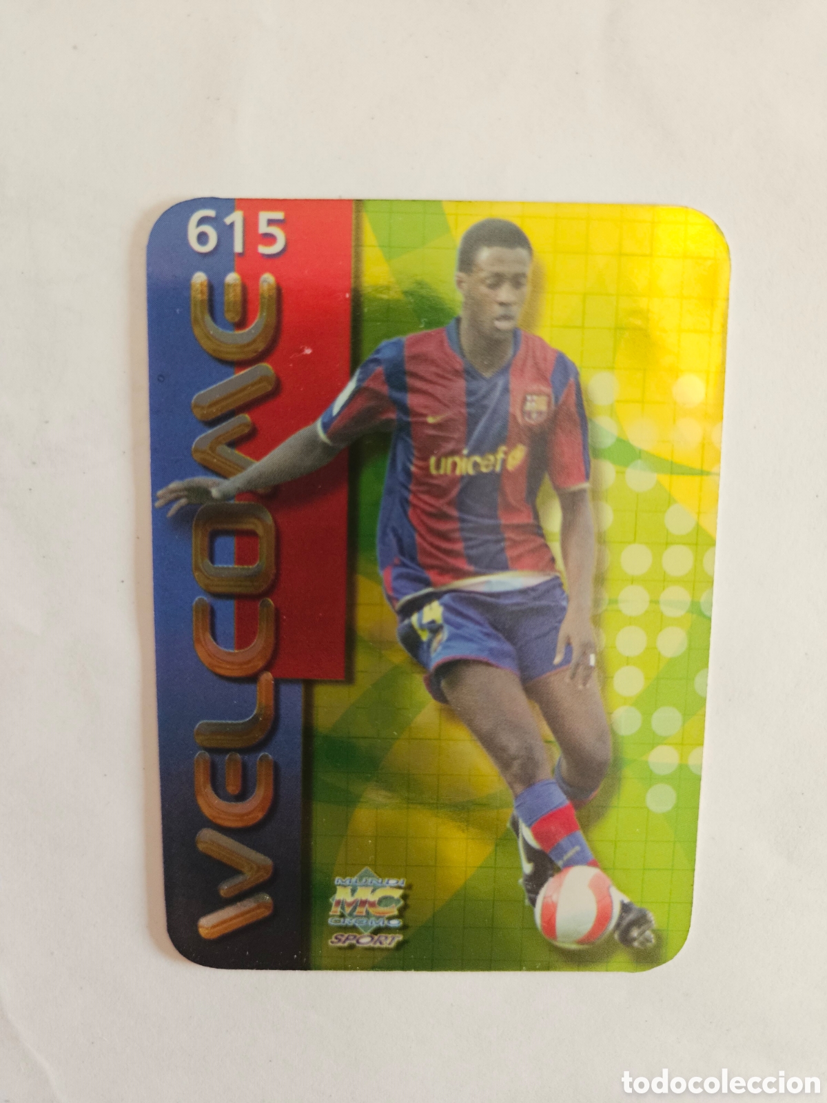 Cromos de f&uacute;tbol: WELCOME 615 TOURE BRILLO LISO F.C. BARCELONA CROMOS ALBUM MUNDICROMO LIGA FUTBOL 2007 2008 07 08