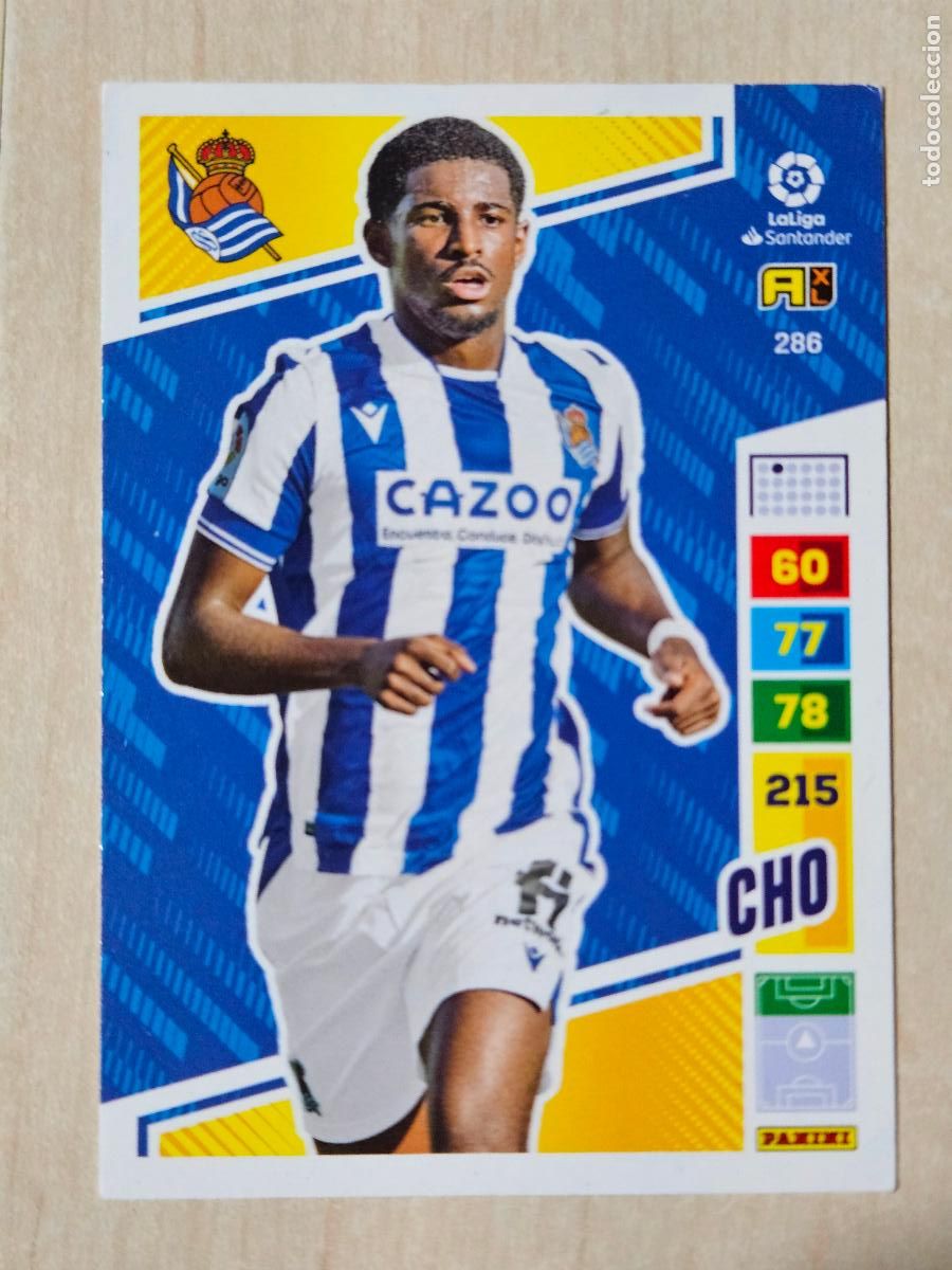 Cromos de f&uacute;tbol: FICHA N&ordm; 286 CHO - ADRENALYN 22 23 - PANINI 2022 - 23 - CROMO - REAL SOCIEDAD