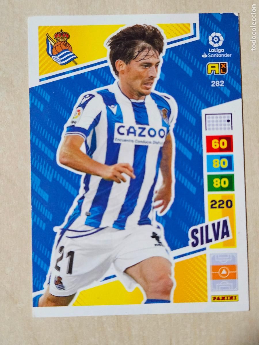 Cromos de f&uacute;tbol: FICHA N&ordm; 282 SILVA - ADRENALYN 22 23 - PANINI 2022 - 23 - CROMO - REAL SOCIEDAD