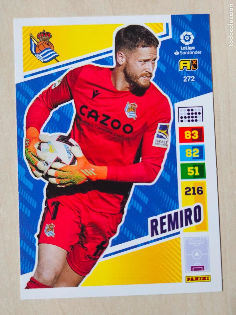 Cromos de f&uacute;tbol: FICHA N&ordm; 272 REMIRO - ADRENALYN 22 23 - PANINI 2022 - 23 - CROMO - REAL SOCIEDAD