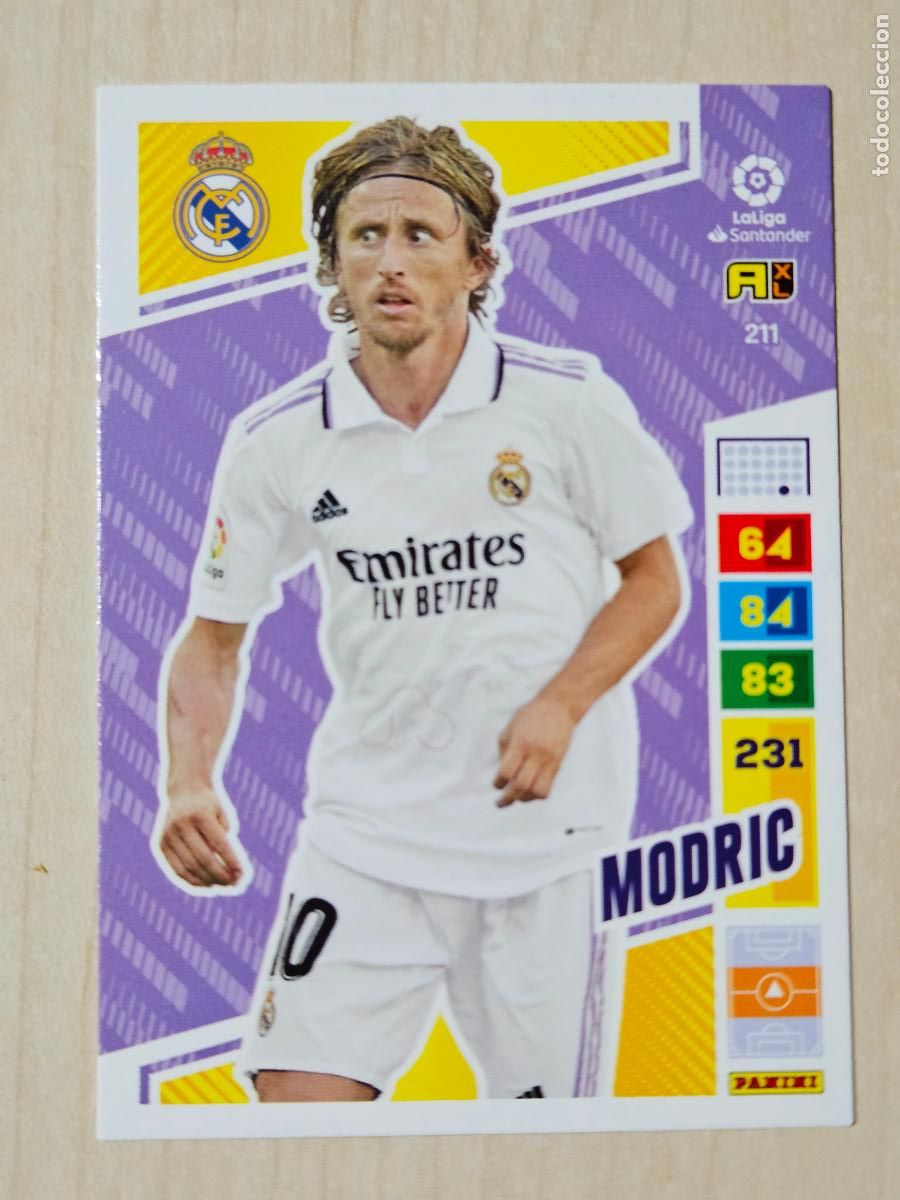 Cromos de f&uacute;tbol: FICHA N&ordm; 211 MODRIC - ADRENALYN 22 23 - PANINI 2022 - 23 - CROMO - REAL MADRID