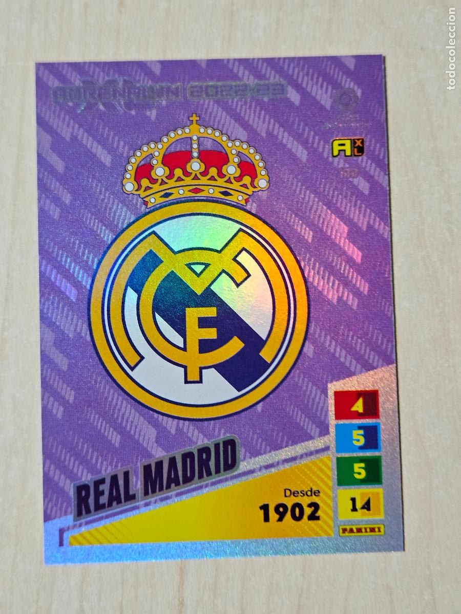 Cromos de f&uacute;tbol: FICHA N&ordm; 199 ESCUDO - ADRENALYN 22 23 - PANINI 2022 - 23 - CROMO - REAL MADRID