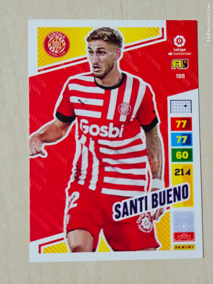 Cromos de f&uacute;tbol: FICHA N&ordm; 186 SANTI BUENO - ADRENALYN 22 23 - PANINI 2022 - 23 - CROMO - GIRONA
