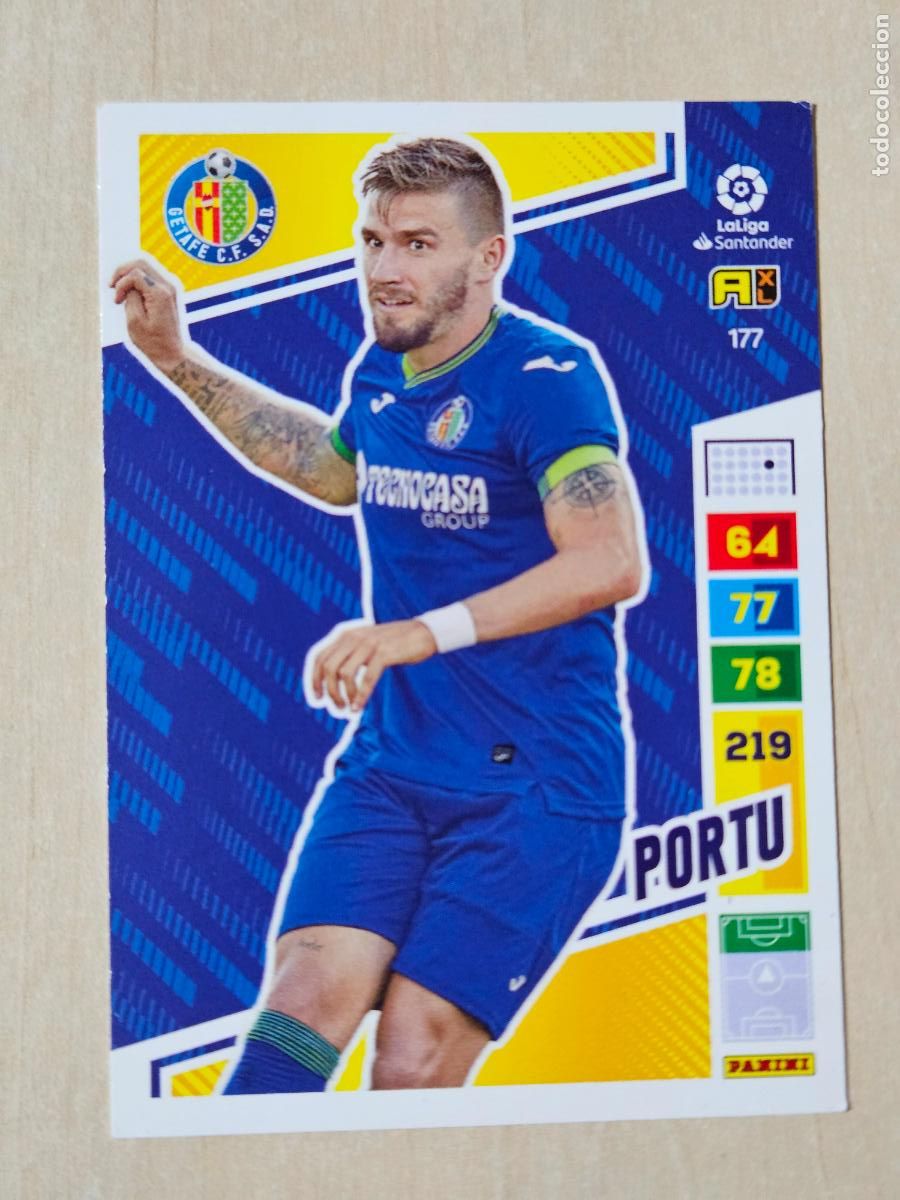 Cromos de f&uacute;tbol: FICHA N&ordm; 177 PORTU - ADRENALYN 22 23 - PANINI 2022 - 23 - CROMO - GETAFE