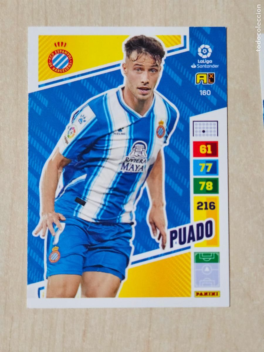 Cromos de f&uacute;tbol: FICHA N&ordm; 160 PUADO - ADRENALYN 22 23 - PANINI 2022 - 23 - CROMO - ESPANYOL
