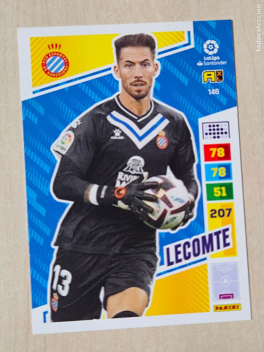 Cromos de f&uacute;tbol: FICHA N&ordm; 146 LECOMTE - ADRENALYN 22 23 - PANINI 2022 - 23 - CROMO - ESPANYOL
