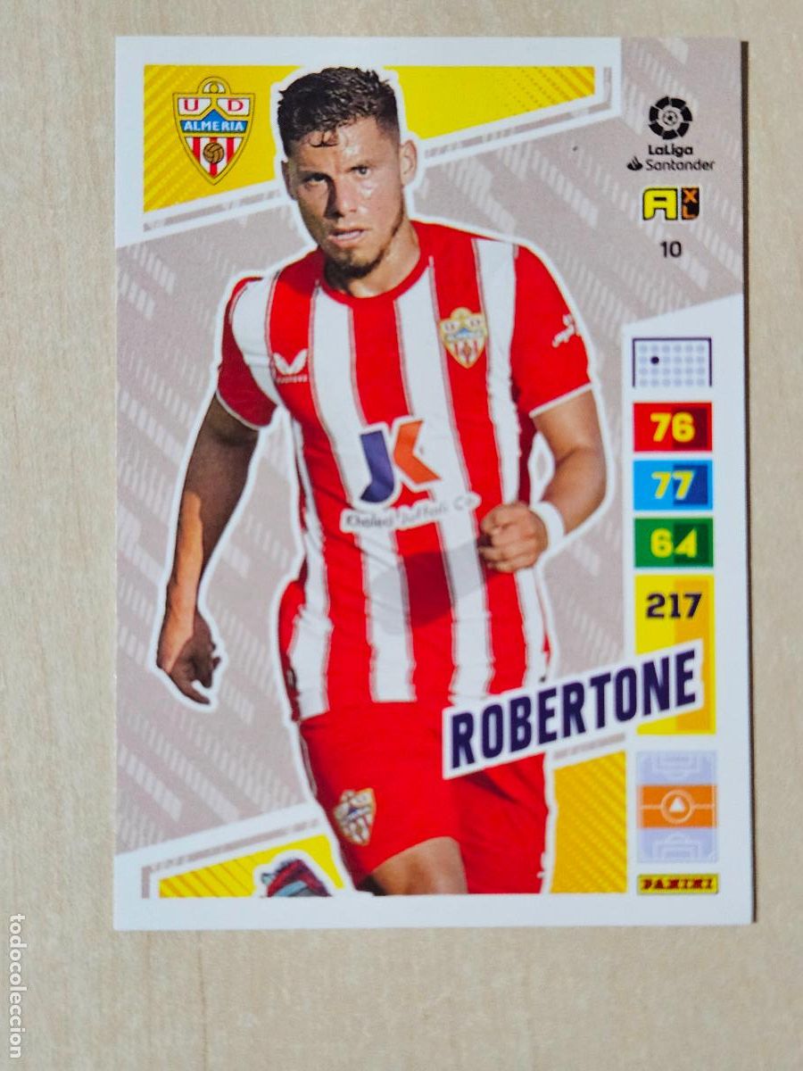 Cromos de f&uacute;tbol: FICHA N&ordm; 10 ROBERTONE - ADRENALYN 22 23 - PANINI 2022 - 23 - CROMO - ALMERIA
