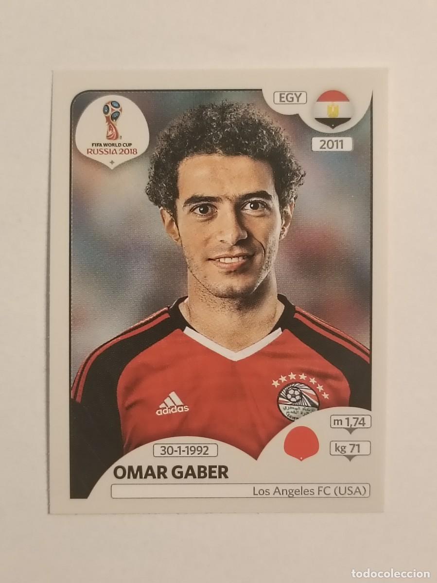 Cromos de f&uacute;tbol: #65 GABER (EGIPTO) MUNDIAL RUSIA 2018 PANINI VERSION ROSA