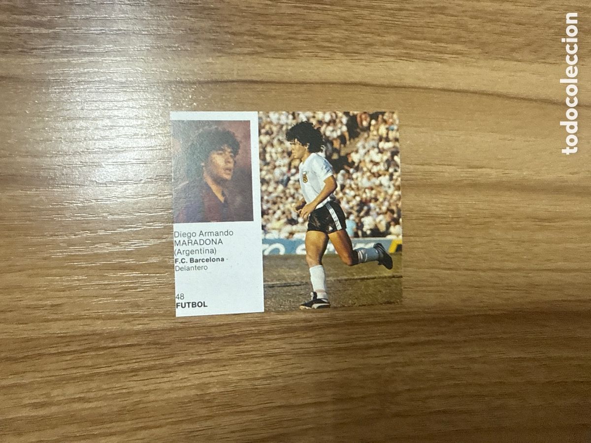Cartes &agrave; collectionner de Football: 1983 MARADONA ARGENTINA N&ordm; 48 BRUGUERA SIN PEGAR