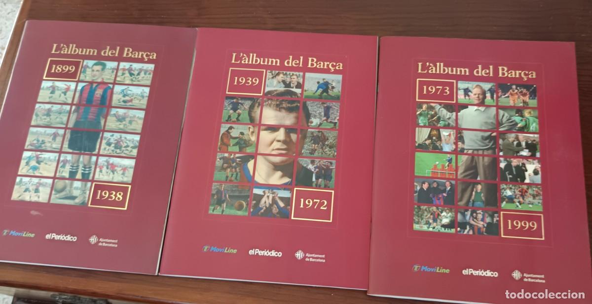 Fu&szlig;ball-Sticker: 3 &aacute;lbumes del FC Barcelona