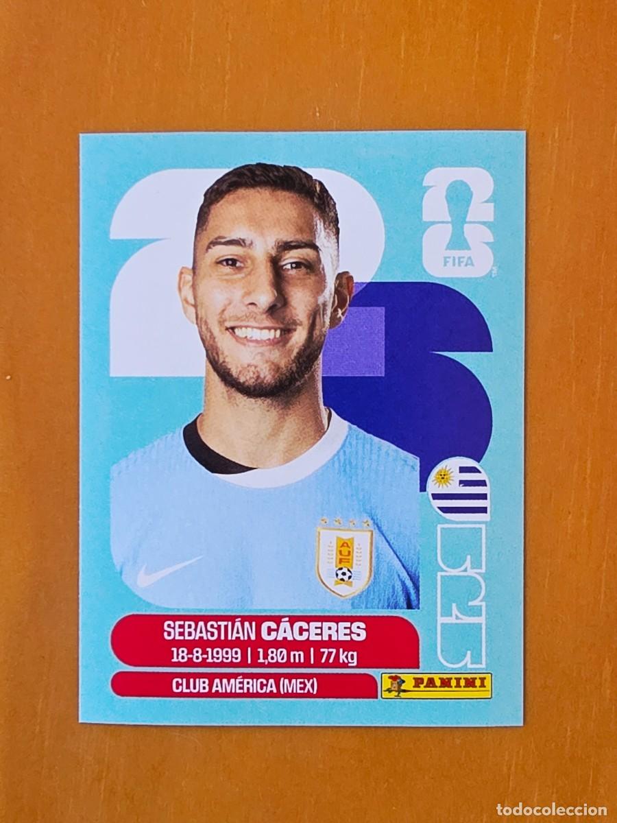 Cromos de f&uacute;tbol: URU 6 Sebasti&aacute;n C&aacute;ceres, Uruguay, Panini FIFA World Cup Mundial 2026 Sticker