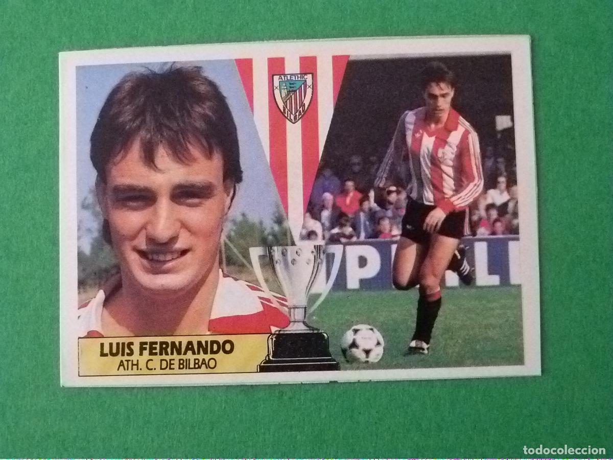 Cromos de f&uacute;tbol: CROMO FUTBOL LUIS FERNANDO ATH. BILBAO RECORTADO LIGA ESTE 1987-1988/87-88