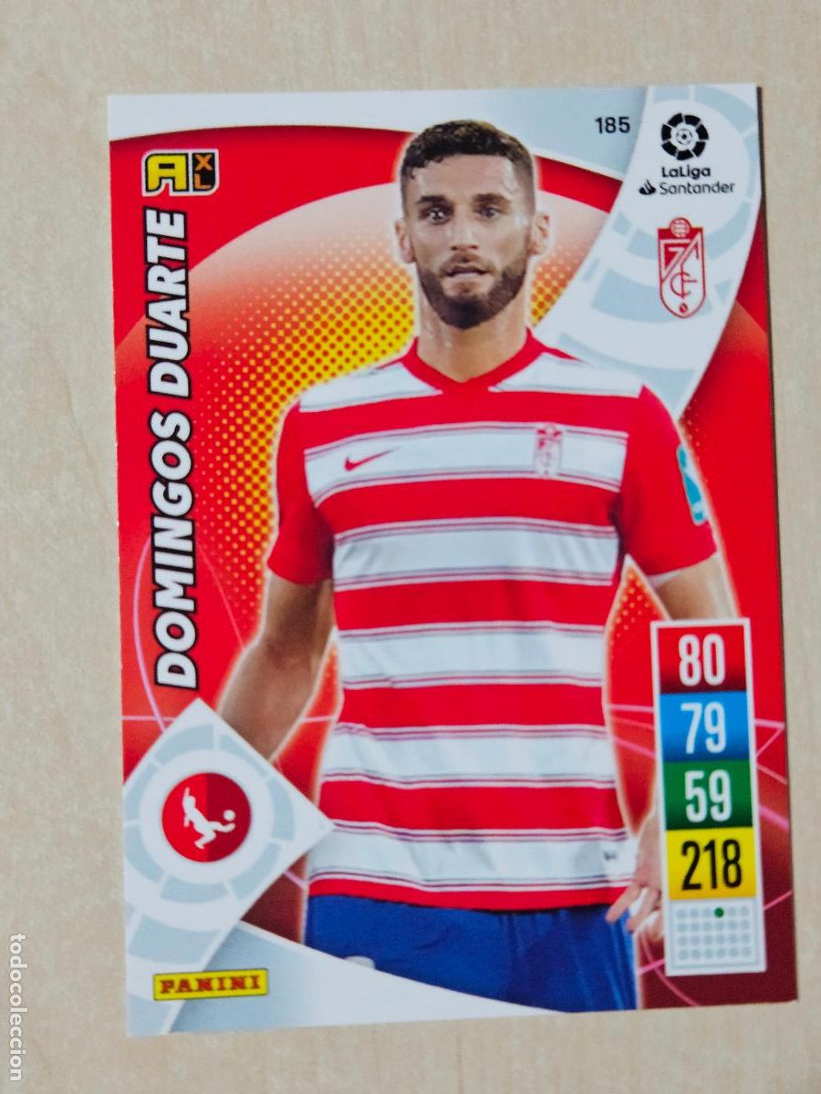 Cromos de f&uacute;tbol: FICHA N&ordm; 185 DOMINGOS DUARTE - ADRENALYN 21 22 - PANINI 2021 - 22 - CROMO - GRANADA