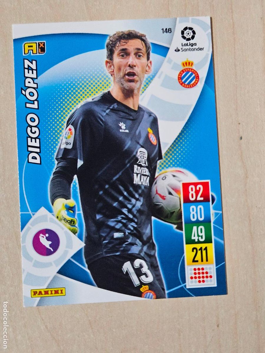 Fu&szlig;ball-Sticker: FICHA N&ordm; 146 DIEGO LOPEZ - ADRENALYN 21 22 - PANINI 2021 - 22 - CROMO - ESPANYOL