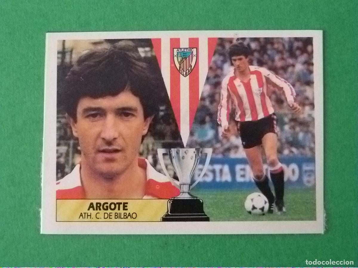 Cromos de f&uacute;tbol: CROMO FUTBOL ARGOTE ATH. BILBAO RECORTADO LIGA ESTE 1987-1988/87-88