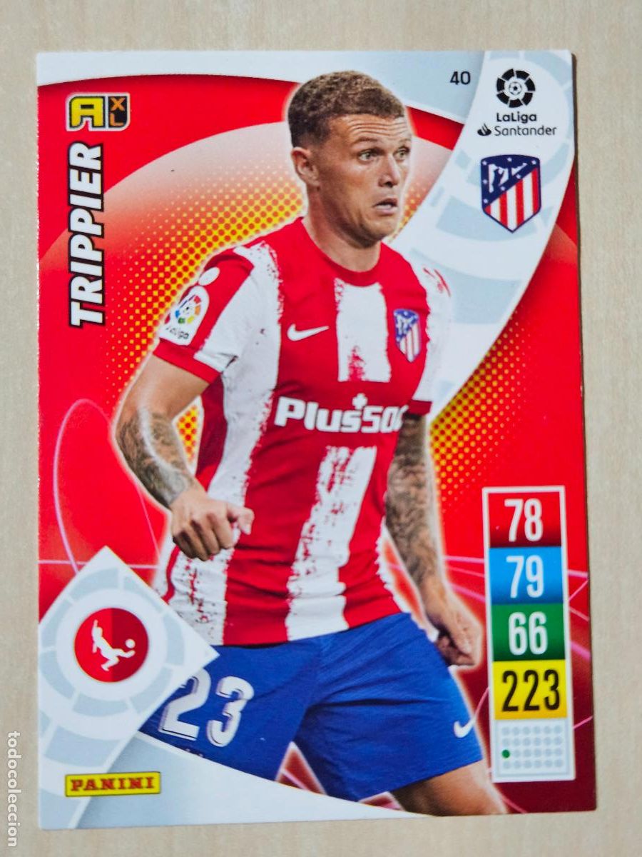 Cromos de f&uacute;tbol: FICHA N&ordm; 40 TRIPIER - ADRENALYN 21 22 - PANINI 2021 - 22 - CROMO - ATLETICO DE MADRID