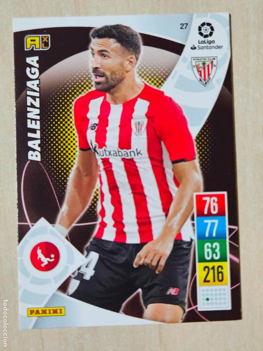 Cromos de Futebol: FICHA N&ordm; 27 BALENZIAGA - ADRENALYN 21 22 - PANINI 2021 - 22 - CROMO - ATHLETIC DE BILBAO