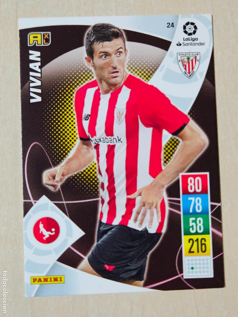 Cromos de f&uacute;tbol: FICHA N&ordm; 24 VIVIAN - ADRENALYN 21 22 - PANINI 2021 - 22 - CROMO - ATHLETIC DE BILBAO