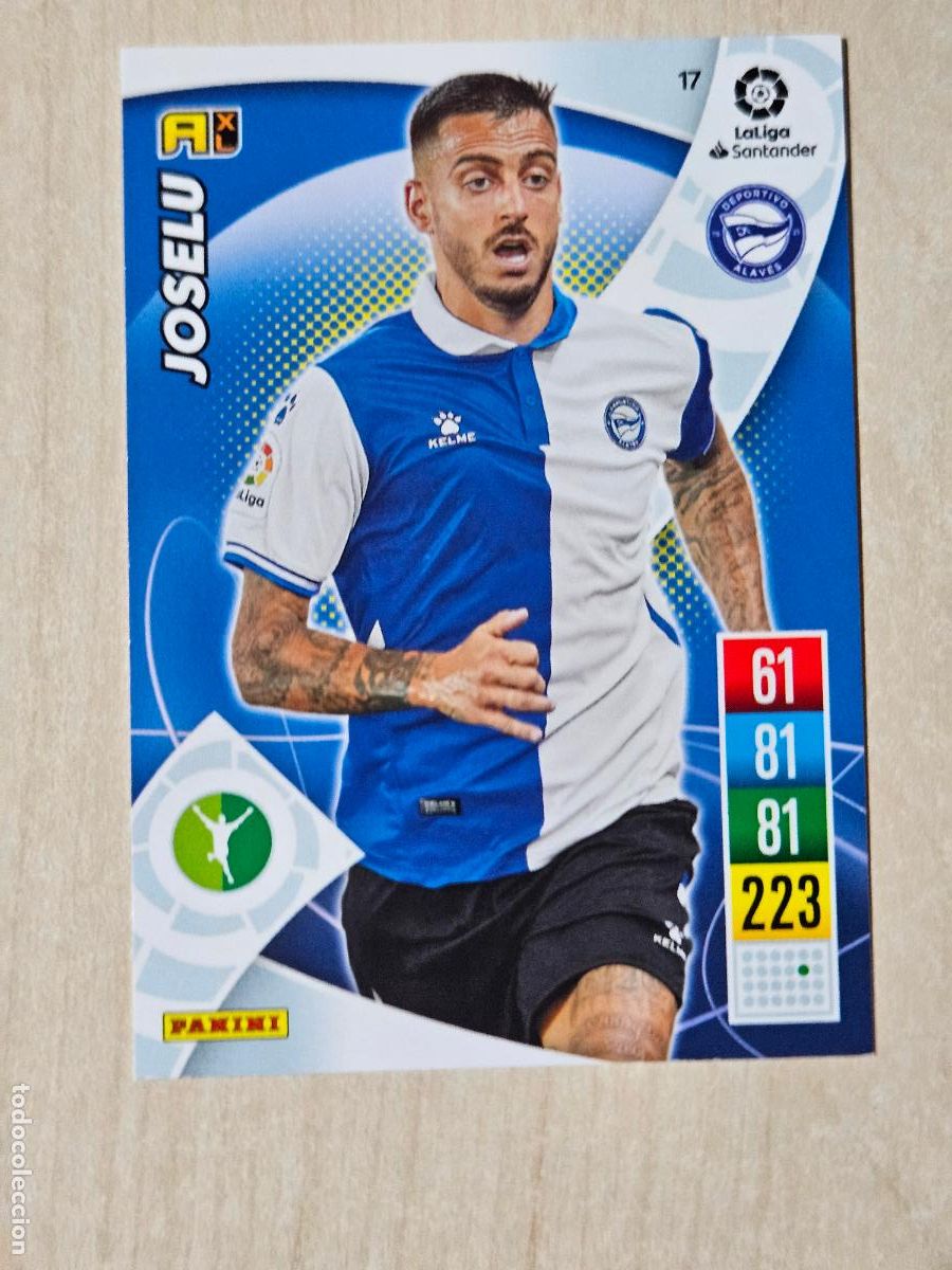 Cromos de f&uacute;tbol: FICHA N&ordm; 17 JOSELU - ADRENALYN 21 22 - PANINI 2021 - 22 - CROMO - ALAVES