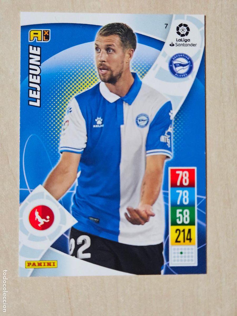Cromos de f&uacute;tbol: FICHA N&ordm; 7 LEJEUNE - ADRENALYN 21 22 - PANINI 2021 - 22 - CROMO - ALAVES