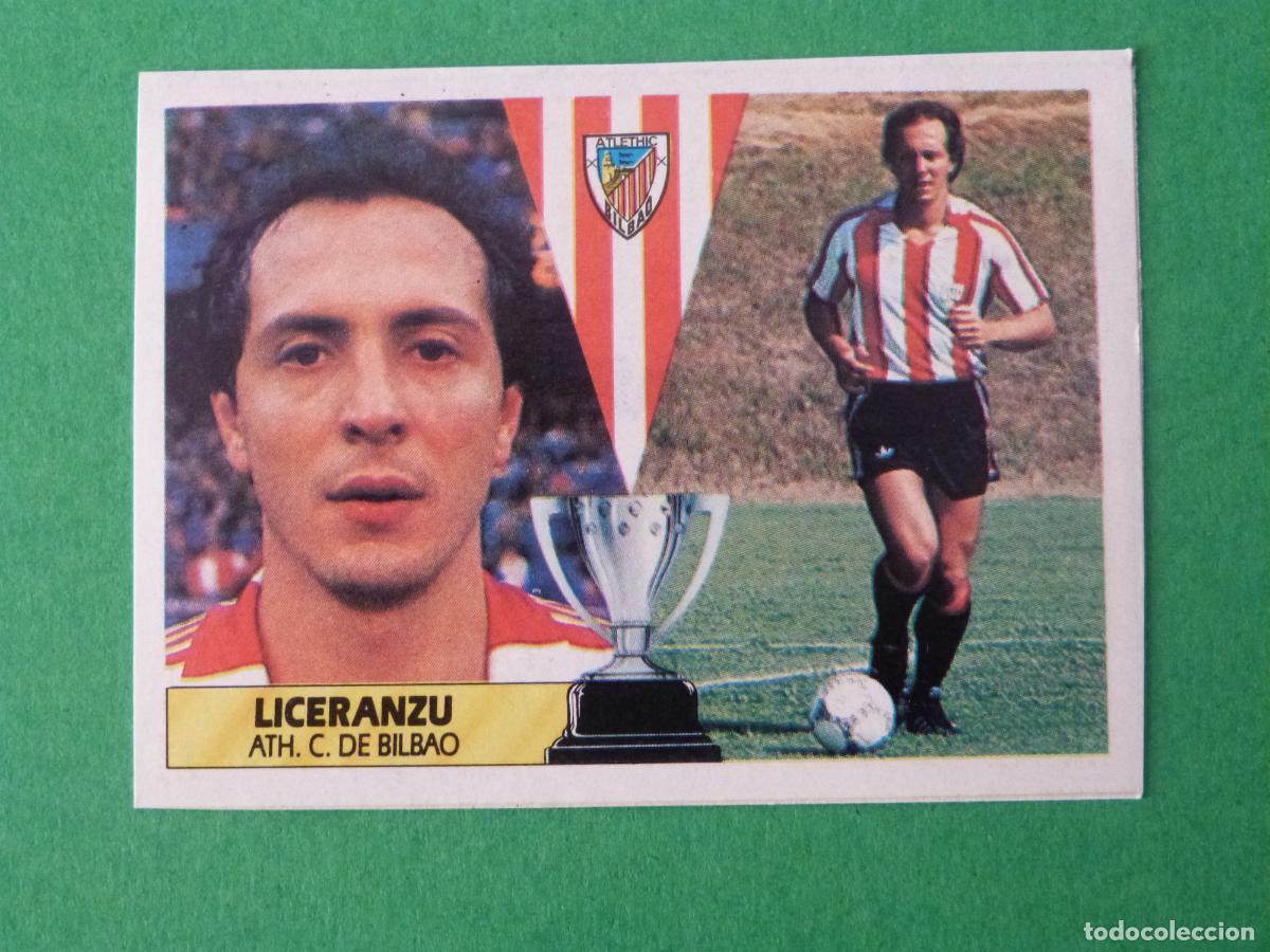 Cromos de f&uacute;tbol: CROMO FUTBOL LICERANZU ATH. BILBAO RECORTADO LIGA ESTE 1987-1988/87-88