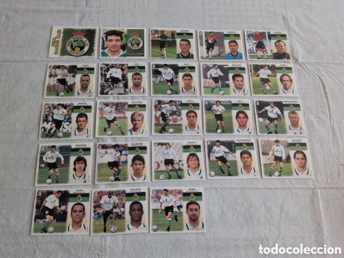Cromos de Futebol: LOTE 23 CROMOS DIFERENTES RACING LIGA 1999 2000 99 00 COLECCIONES ESTE SIN PEGAR.EXCELENTE ESTADO