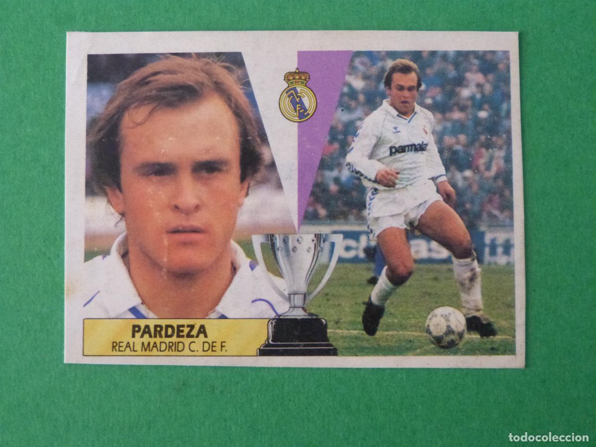 Cromos de f&uacute;tbol: CROMO FUTBOL PARDEZA REAL MADRID C.F. RECORTADO LIGA ESTE 1987-1988/87-88