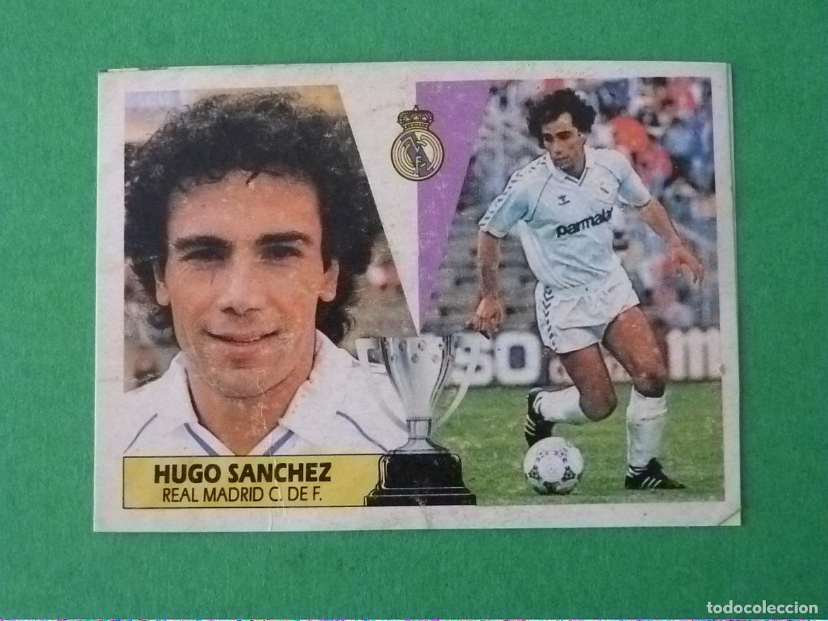 Cartes &agrave; collectionner de Football: CROMO FUTBOL HUGO SANCHEZ REAL MADRID C.F. RECORTADO LIGA ESTE 1987-1988/87-88
