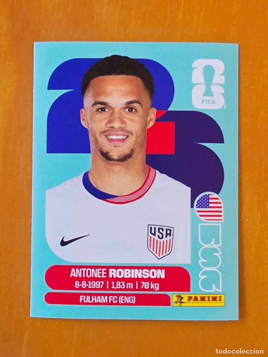 Cromos de f&uacute;tbol: USA 7 Antonee Robinson, Estados Unidos, Panini FIFA World Cup Mundial 2026 Sticker
