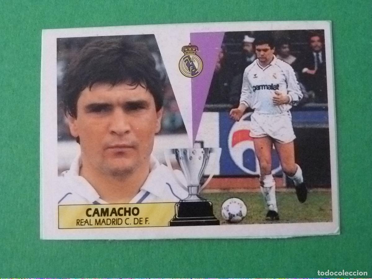 Figurine di Calcio: CROMO FUTBOL CAMACHO REAL MADRID C.F. RECORTADO LIGA ESTE 1987-1988/87-88