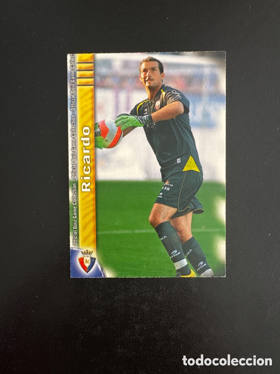 Figurine di Calcio: RICARDO NUMERO 383 OSASUNA MUNDICROMO 2009 LAS FICHAS QUIZ DE LA LIGA 2010