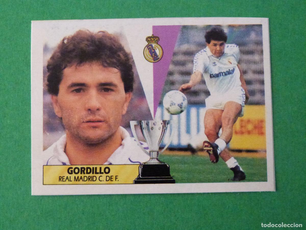 Figurine di Calcio: CROMO FUTBOL GORDILLO REAL MADRID C.F. RECORTADO LIGA ESTE 1987-1988/87-88