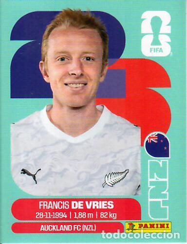 Figurine di Calcio: CROMO PANINI MUNDIAL WORLD CUP 2026 - NZL 8 - DE VRIES - NUEVA ZELANDA