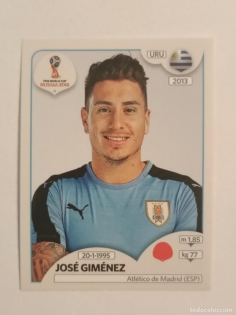 Cromos de f&uacute;tbol: #86 GIMENEZ (URUGUAY) MUNDIAL RUSIA 2018 PANINI VERSION ROSA