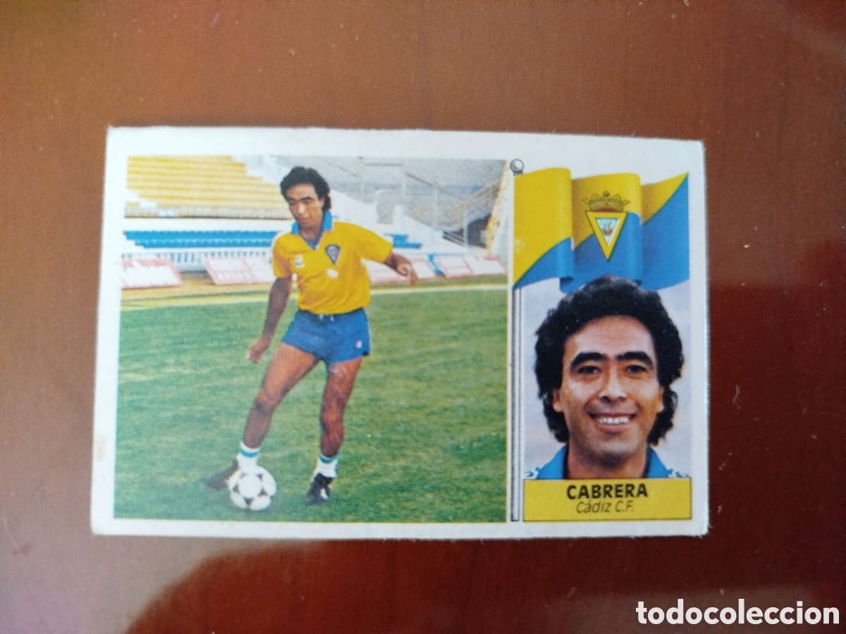 Cromos de f&uacute;tbol: Liga Este 86/87.Cadiz. Cabrera (COLOCA).
