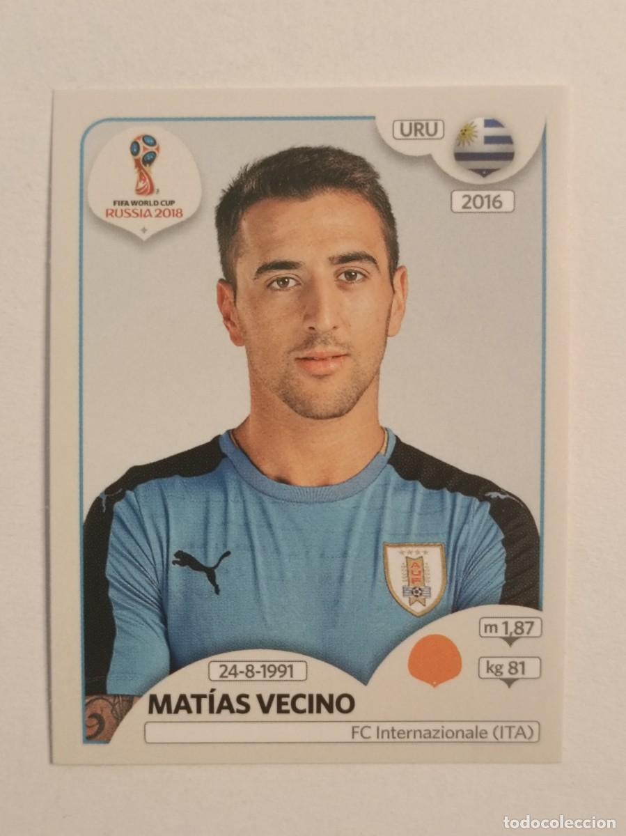 Cromos de f&uacute;tbol: #95 VECINO (URUGUAY) MUNDIAL RUSIA 2018 PANINI VERSION ROSA