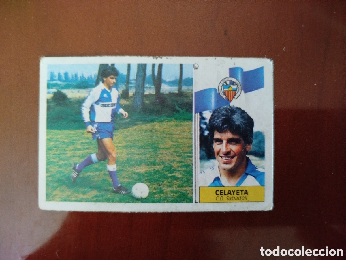 Cromos de f&uacute;tbol: Liga Este 86/87.Sabadell. Celayeta (Fichaje N&deg;24).