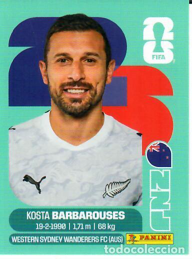Cromos de f&uacute;tbol: CROMO PANINI MUNDIAL WORLD CUP 2026 - NZL 20 - BARBAROUSES - NUEVA ZELANDA