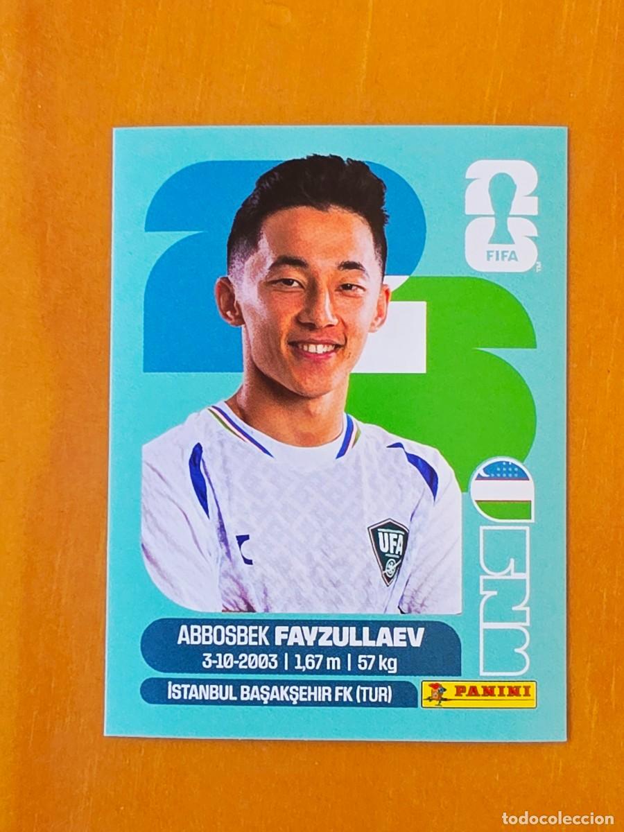 Cromos de f&uacute;tbol: UZB 20 Abbosbek Fayzullaev, Uzbekist&aacute;n, Panini FIFA World Cup Mundial 2026 Sticker