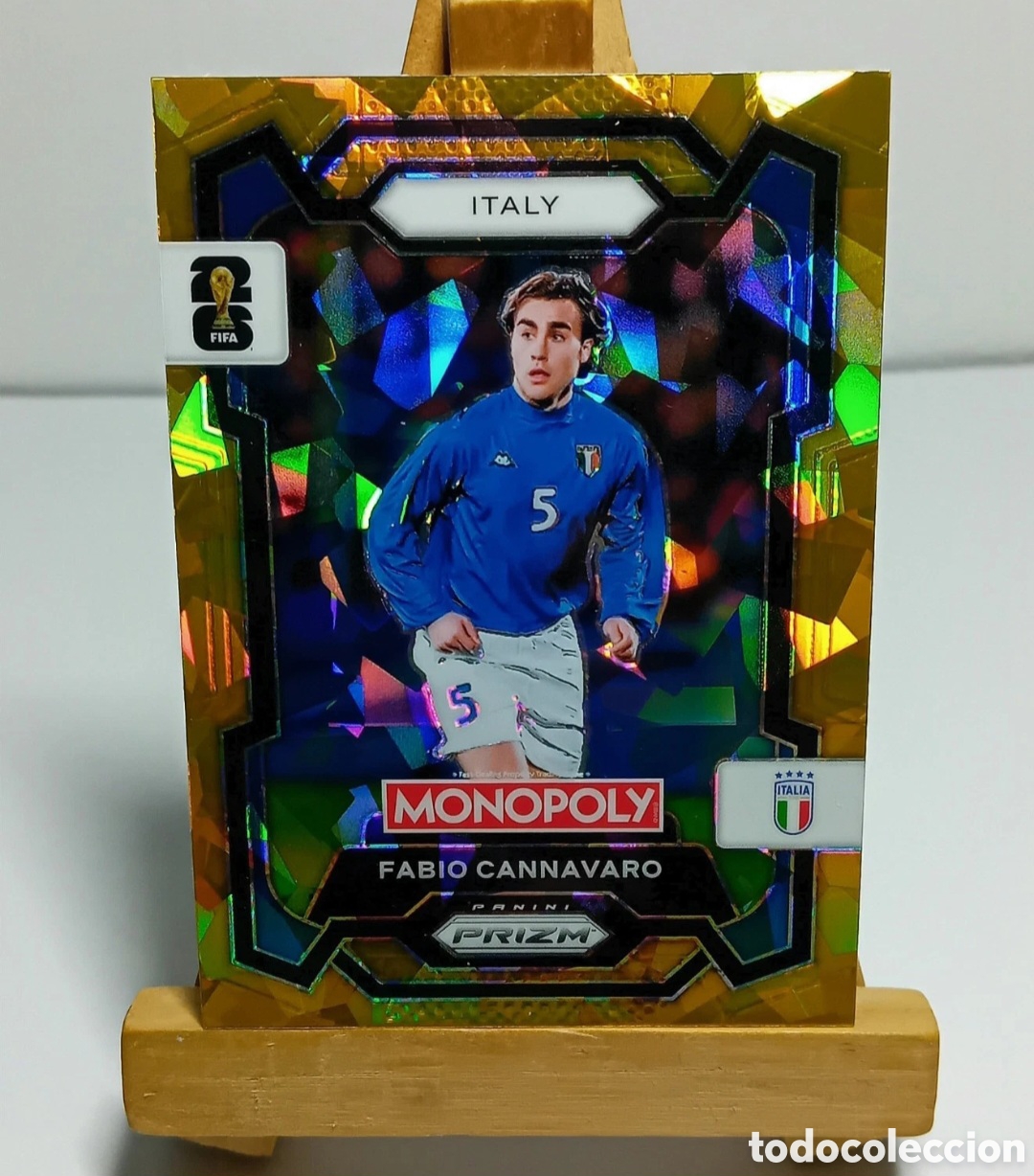 Cromos de f&uacute;tbol: ☆FABIO CANNAVARO 2026 ITALIA MONOPOLY GOLD CRACKED ICE PRIZM PANINI.