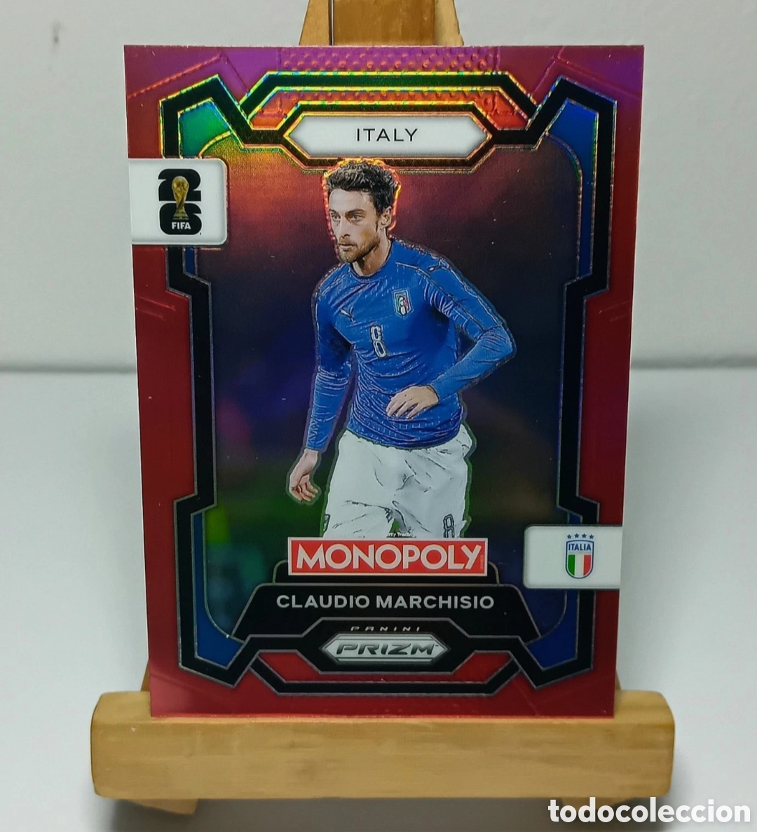 Cromos de f&uacute;tbol: CLAUDIO MARCHISIO 2026 ITALIA MONOPOLY RED PRIZM PANINI.